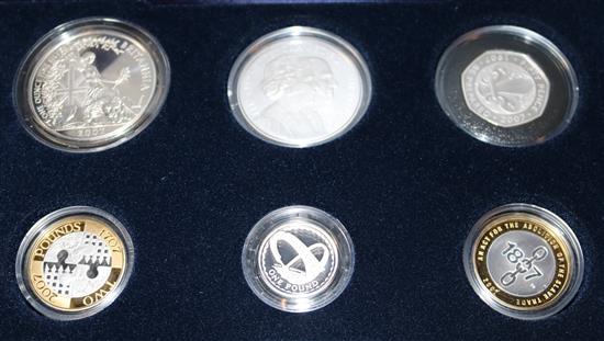 A 2007 Family silver collection proof coin set